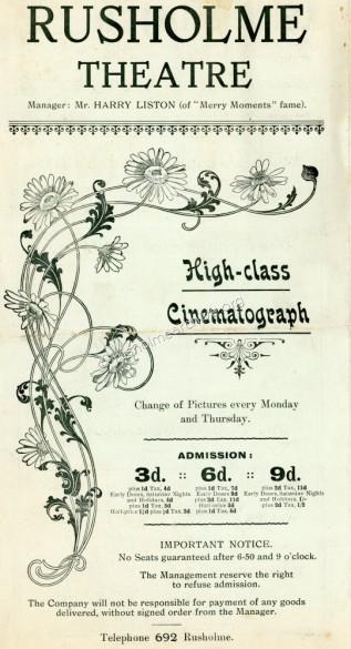 Programme dated April 1917