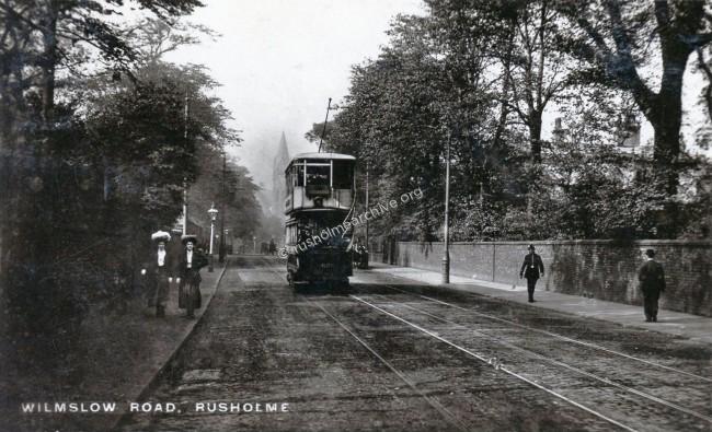 Wilmslow Rd looking north before 1910